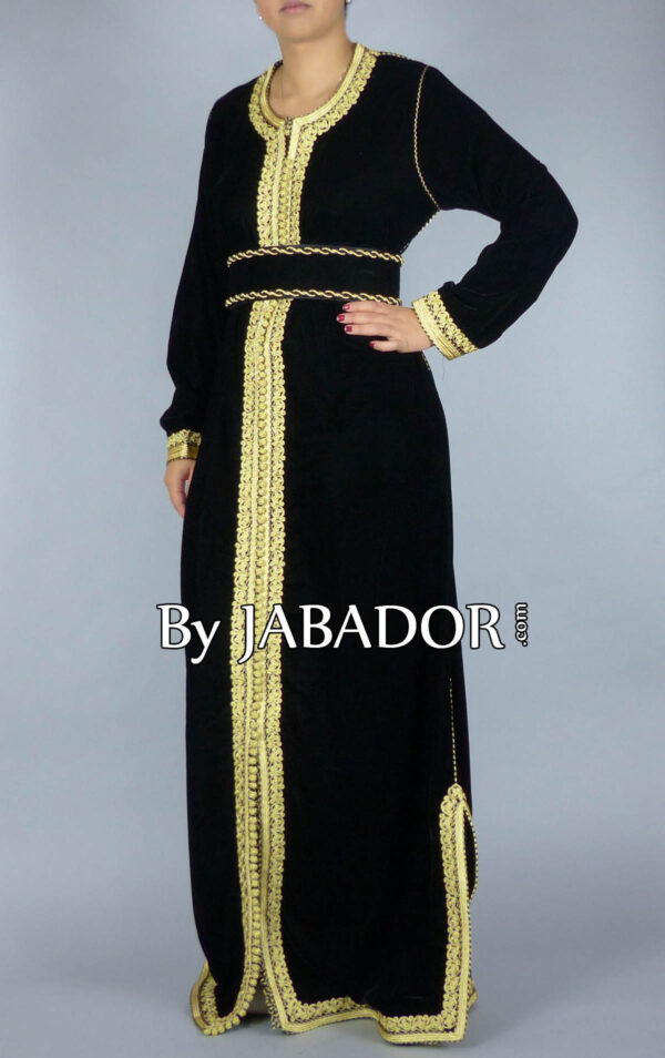 caftan-black velvet