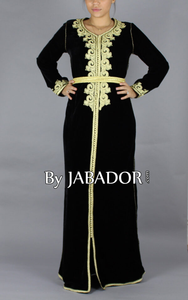 caftan-black velvet