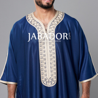gandoura bleu / beige