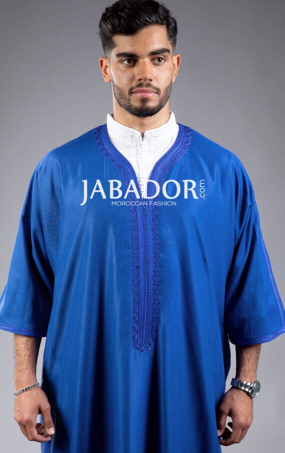 gandoura-bleu-roi-marocaine