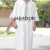 gandoura blanc / gris