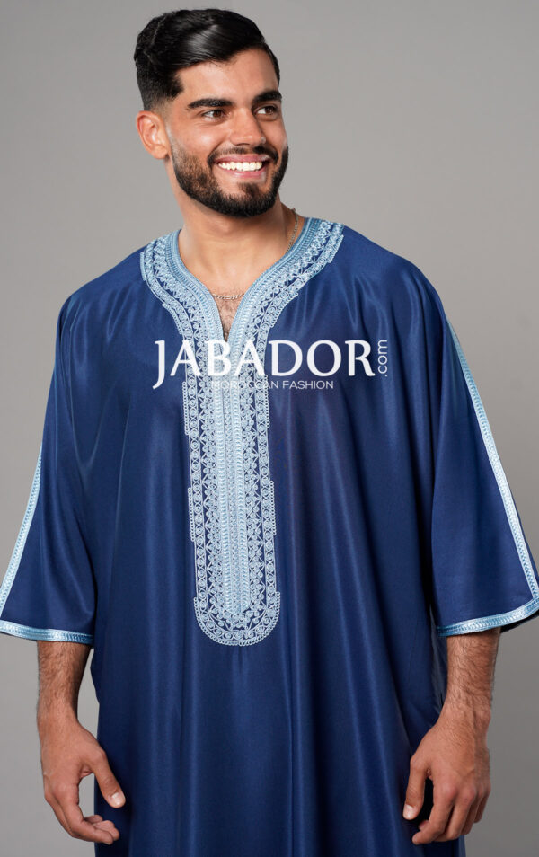 Blue Moroccan Thobe