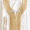 gandoura blanc / or lin