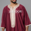 gandoura bordeaux beige