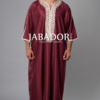 gandoura grenat / beige