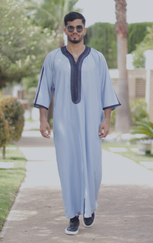 Eid qamis Thobe Jalabiya Wol Djellaba voor mannen Luxe Marokkaanse djellaba Traditionele Jabadour Kaftan lang Kleding Herenkleding Pakken Jellaba Marocain pour Homme 