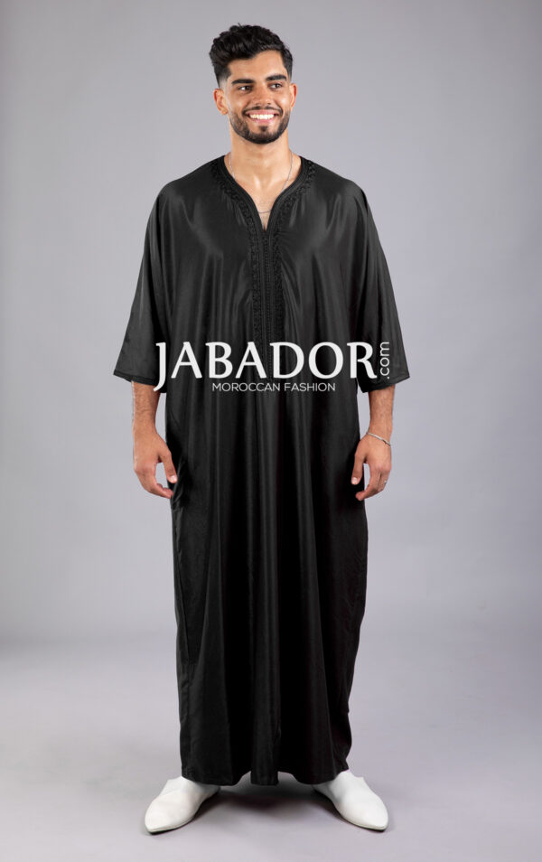 gandoura-homme-noire