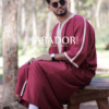 gandoura grenat / beige