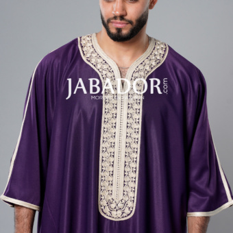 gandoura violet beige