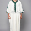 gandoura blanc et vert
