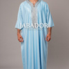 blue and gray moroccan thobe