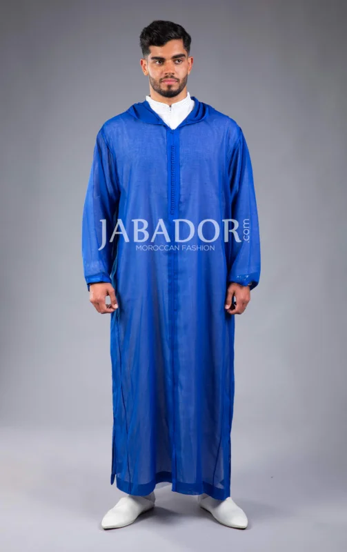 blue djellaba man