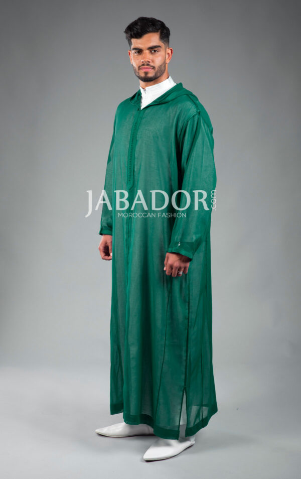 green djellaba man