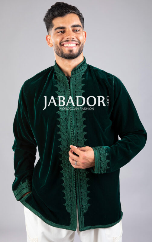 jabador de terciopelo verde