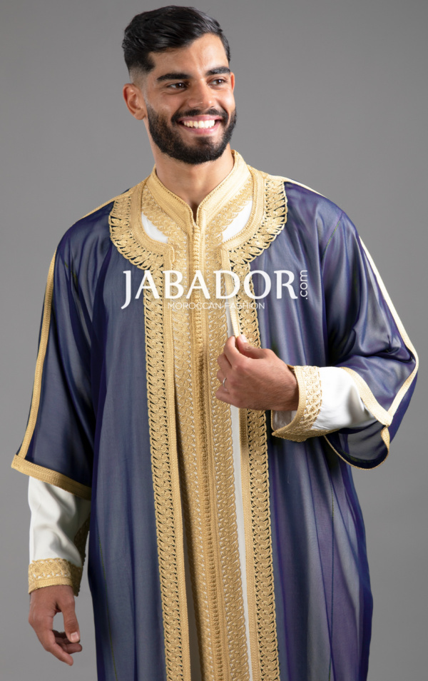 jabador 3 pieces bleu et or