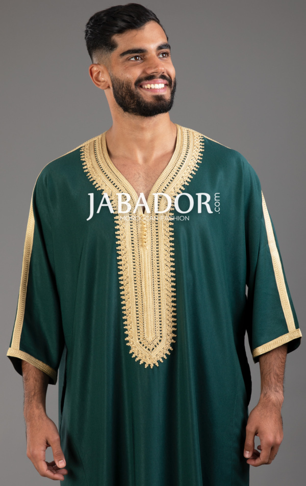 green & gold gandoura