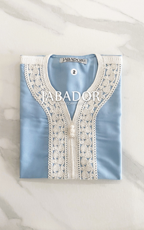 sky blue boy gandoura
